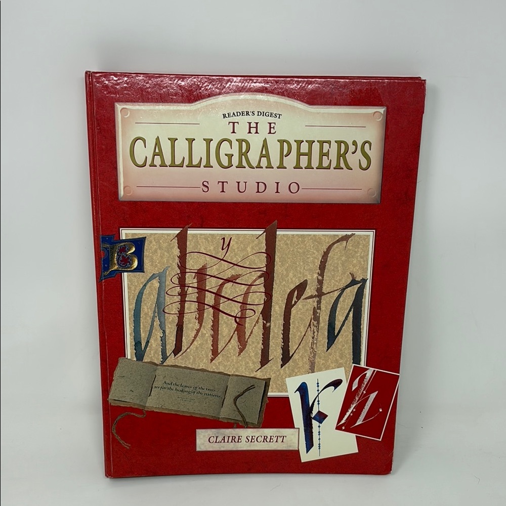 The Calligrapher's Studio by Claire Secrett Hardcover Book 1966